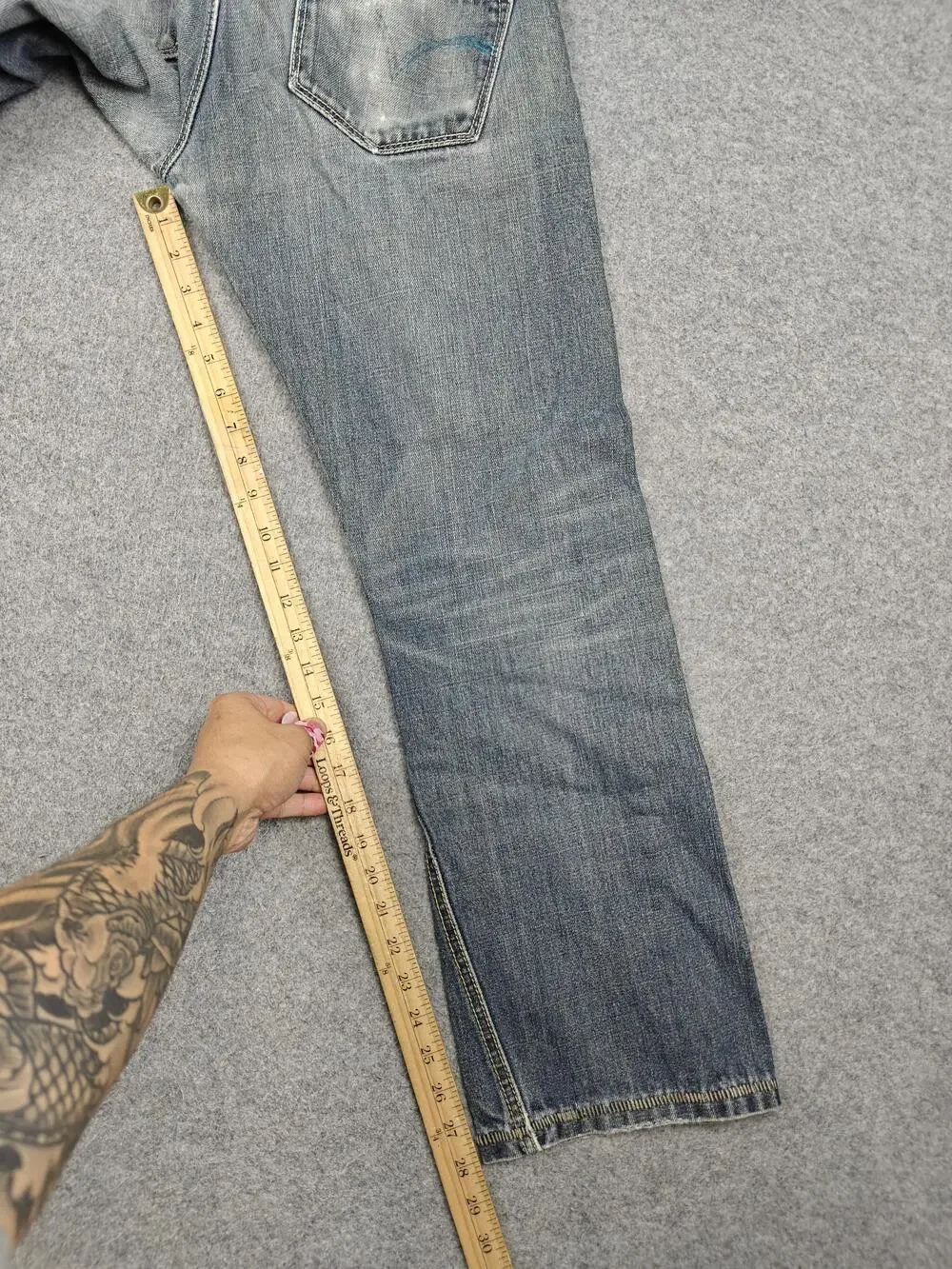 Vintage Levi's Jeans Mens 30x30 Blue Light Wash Straight Regular Fit Denim